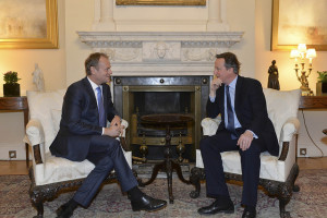 PM Cameron met with EU Council Pres. Tusk about the summit