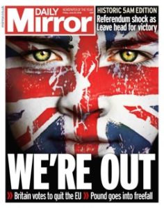 EU-UK Divorce UK Front page